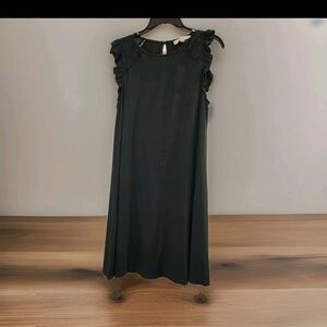 Women’s Ann Taylor LOFT Sleeveless Swing Dress Knee Length Green Medium Flowy